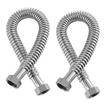 VEVOR Water Heater Kit, 24 Inch Length Water Heater Flex Connector, with 1" FIP x 1" FIP Inlet