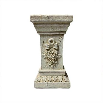 12" Retro Elegant White Ancient Greek Roman Column, Indoor or Outdoor Use for Wedding and Home Decor