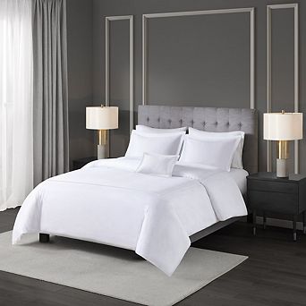 GDFStudio 500TC Cotton Sateen Duvet Cover Set with Embroidered Border & Hotel Luxury