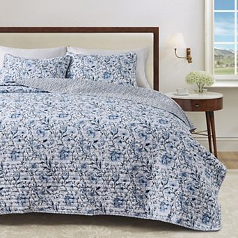 Madelinen® Floral Quilt Set with Shams