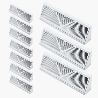 VEVOR 15 in Floor Registers, 10-Pack Baseboard Registers, HVAC Heavy-Duty Walkable Iron Floor Vents