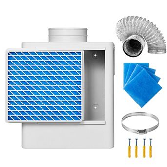 VEVOR 3-in-1 Indoor Dryer Vent Kit,Premium ABS Material Fits 4 inch Exhaust Port
