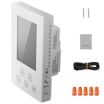 VEVOR 7-Day Programmable Thermostat, Home Thermostats for Radiant Underfloor Heating Cable,Heat Pump