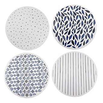 Lenox 4 pc Blue Bay 15-inch Round Cork Placemat Set