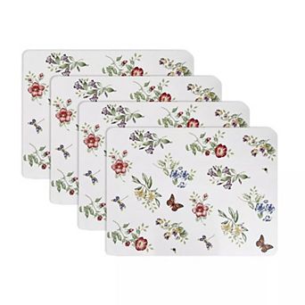 Lenox 4 pc Butterfly Meadow Cork Placemat Set