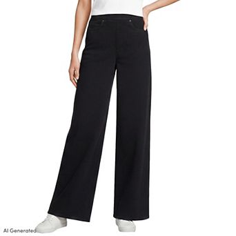 Women's Lands' End High Rise Wide Leg Jeans