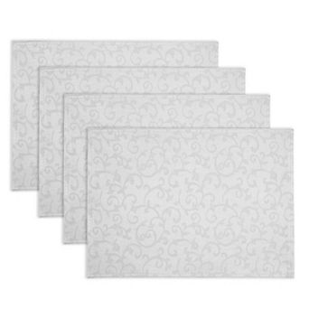 Lenox 4 pc Opal Innocence Reversible Placemat Set