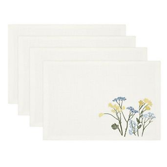 Lenox 4 pc Wildflowers Border Placemat Set