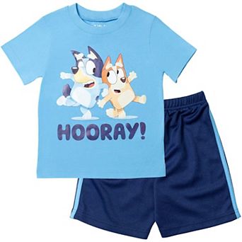 Bluey Athletic Mesh 2 pc T-Shirt and Shorts Set