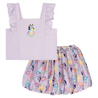 Bluey Sleeveless Tank Top and Bubble Skort Set