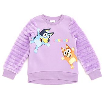 Bluey Faux Fur Pullover Sweatshirt