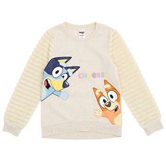 Bluey Faux Fur Pullover Sweatshirt