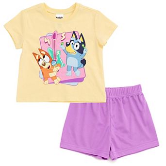 Bluey Athletic T-Shirt and Mesh Shorts Set