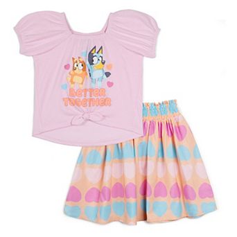 Bluey T-Shirt and Bubble Skirt Set