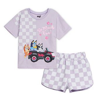 Bluey T-Shirt and French Terry Shorts Set