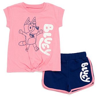 Bluey 2 pc T-Shirt and Dolphin Shorts Set