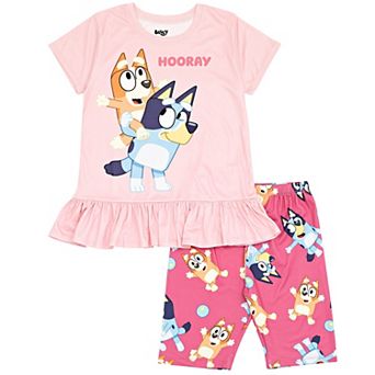Bluey 2 pc T-Shirt and Bike Shorts Set
