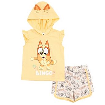 Bluey Cosplay 2 pc Hooded Tank and Shorts Set