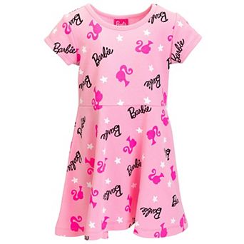 Barbie Short Sleeve Skater Dress