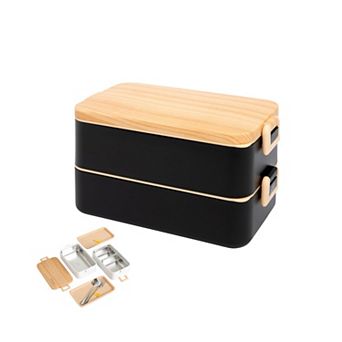 Stainless Steel Bento Box Leak Proof Compartments Spoon Included FDA Approved