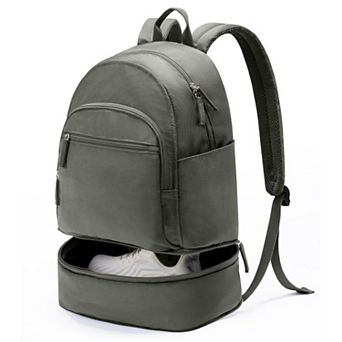 Lightweight Waterproof Gym Backpack With Shoe Compartment Wet Pocket 26L
