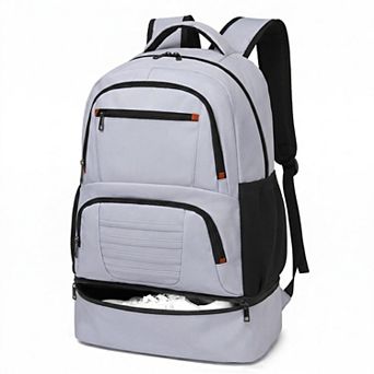 Waterproof Gym Backpack With Shoe Compartment Lightweight Travel Laptop Daypack