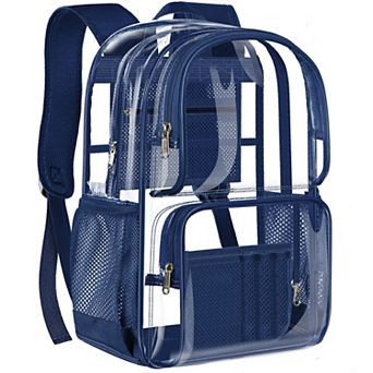 Heavy Duty Clear Backpack Large Capacity Travel College Work Security Bag