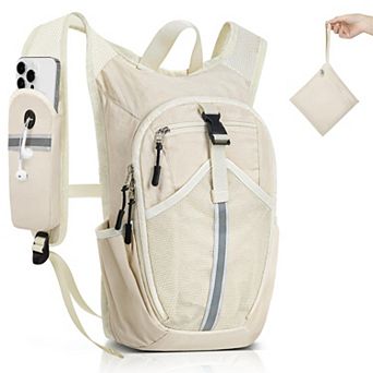 Lightweight Packable Foldable Hiking Backpack: Breathable Strap Multi-Compartment Daypack for Travel