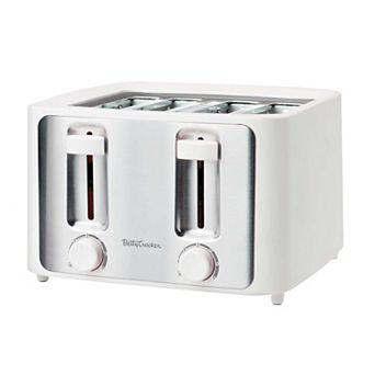 Betty Crocker 4-Slice Toaster - 1500W - Variable Toast Shade Control - High Lift Feature