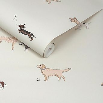 Sophie Allport Doggy Daycare Playful Dog Print Wall Decal