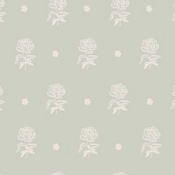 Cath Kidston Spitalfields Bunches Sage Wallpaper