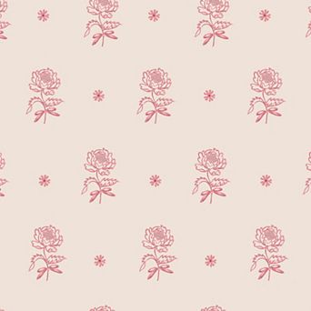Cath Kidston Spitalfield Bunches Pink Wallpaper
