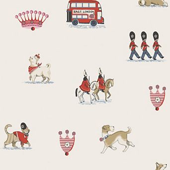 Cath Kidston Queenie's London Cream Wallpaper