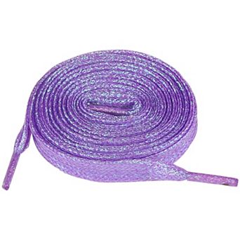 1 Pair Glitter Sparkling Flat Shoelace Shoe Laces for Sneakers Shiny Shoes Strings 66.93"
