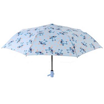 Disney's Stitch Hands Up Floral Print Compact Umbrella
