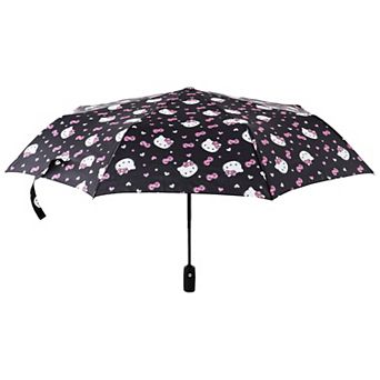 Hello Kitty Hearts & Bows All-Over Print Compact Umbrella