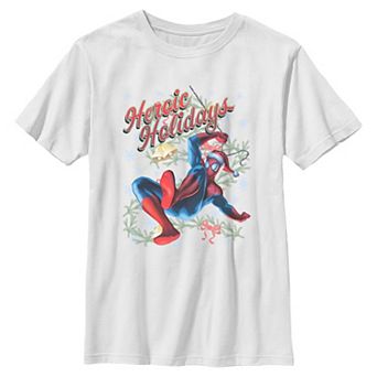 Boys 6-20 Marvel Spider-Man Heroic Holidays Graphic Tee