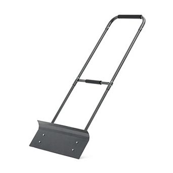 Yard Butler Snowplow Push Shovel - No-Bend Snow Shovel with Cushioned Grips