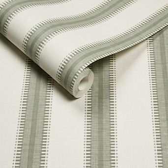 Superfresco Easy Sonnet Stripe Sage Wallpaper