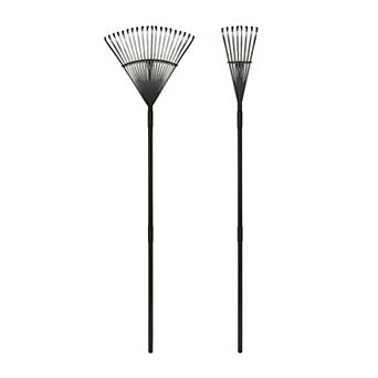 Yard Butler World’s Greatest Rake Set - Garden Rake Set with Wooden Handles - ILT-208