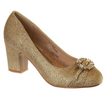 Badgley Mischka Heel Dress Pumps, Girls' Elegant Heel Designer Style Formal Wear (Big Kid)