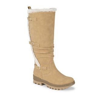 Baretraps Navia Women's Knee-High Slip-On Boots with Buckle Detail
