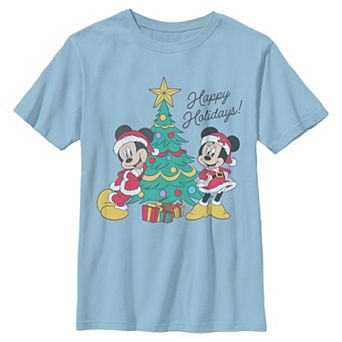 Boys 6-20 Disney's Mickey & Minnie Mouse Happy Holidays Graphic Tee