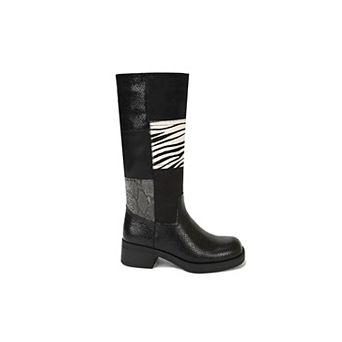 Yoki Women's Animal Patchwork Tall Boots