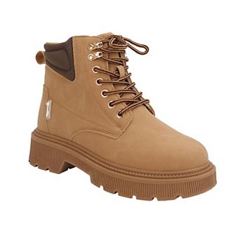 Yoki Women's Lace-Up Ankle Combat Boots