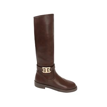 Yoki Design Buckle Women's Knee-High Boots