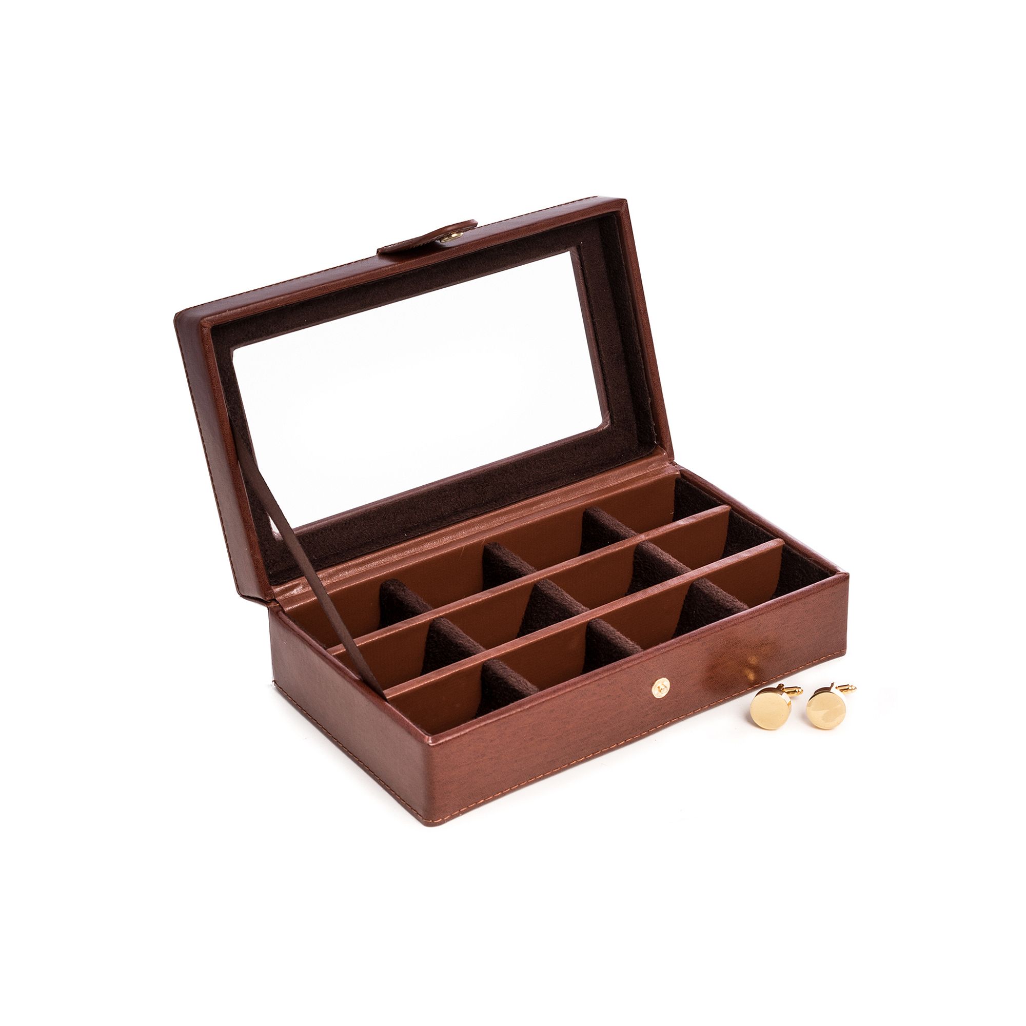 Cuff Link Box, Brown