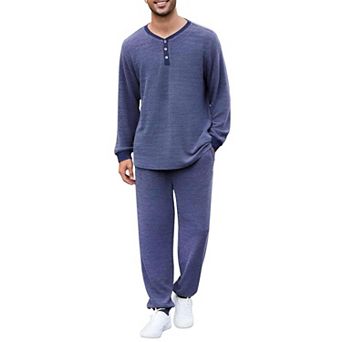 Men Henley Lounge Set