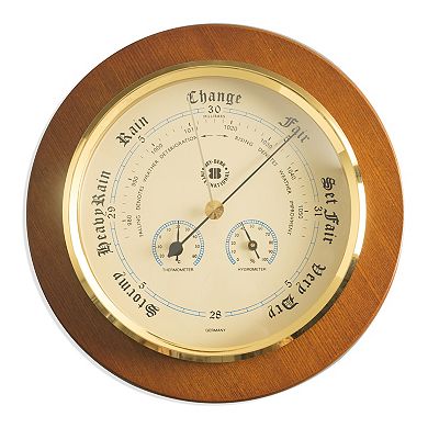 Wood Multifunction Wall Barometer