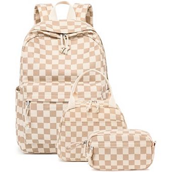 3 in 1 Student Backpack Set With Lunch Box Pencil Case School Bookbag